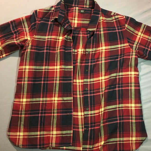 Women Large Uniqlo Flannel - Picture 3 of 7